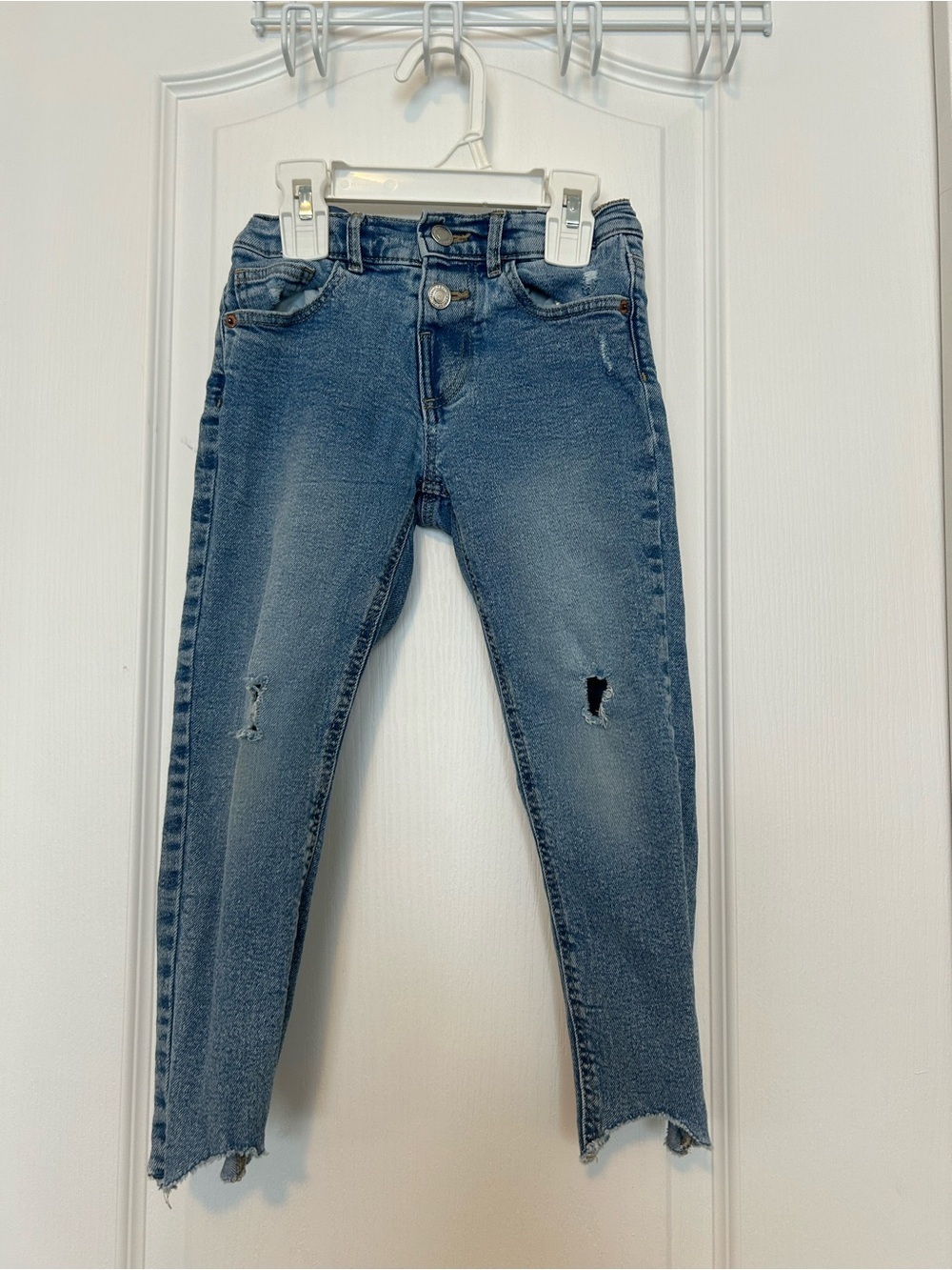 Zara Kids Blue Distressed Denim Jeans